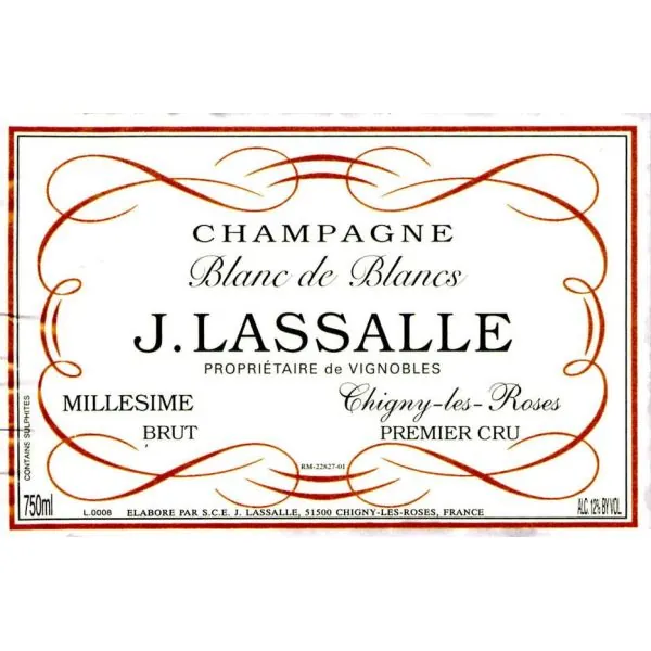 Brut Millesime Premier Cru Blanc de Blancs Bottle