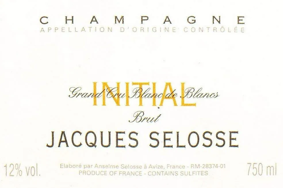 Initial Blanc de Blancs Grand Cru Brut Bottle