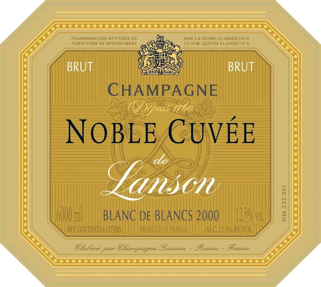 Noble Cuvee Blanc de Blancs Bottle