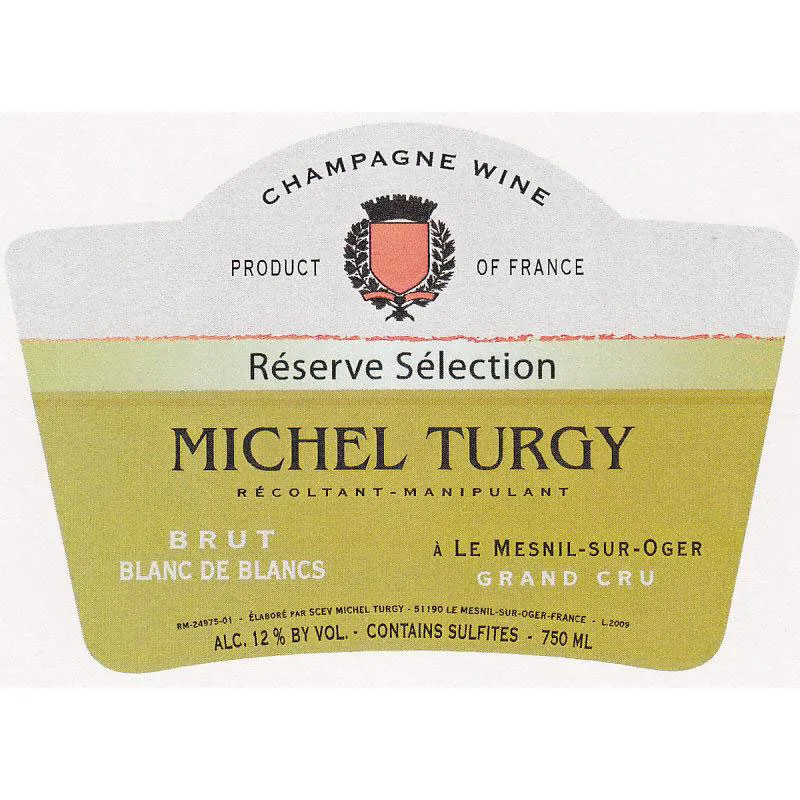 Les Mesnil Reserve Selection Brut Blanc des Blancs Bottle