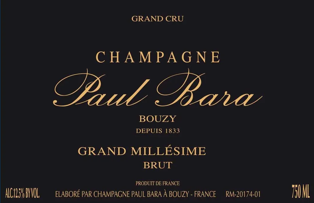 Brut Millesime Grand Cru Bottle