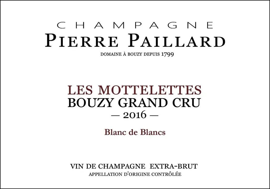 Blanc de Blancs Les Mottelettes Grand Cru Bottle
