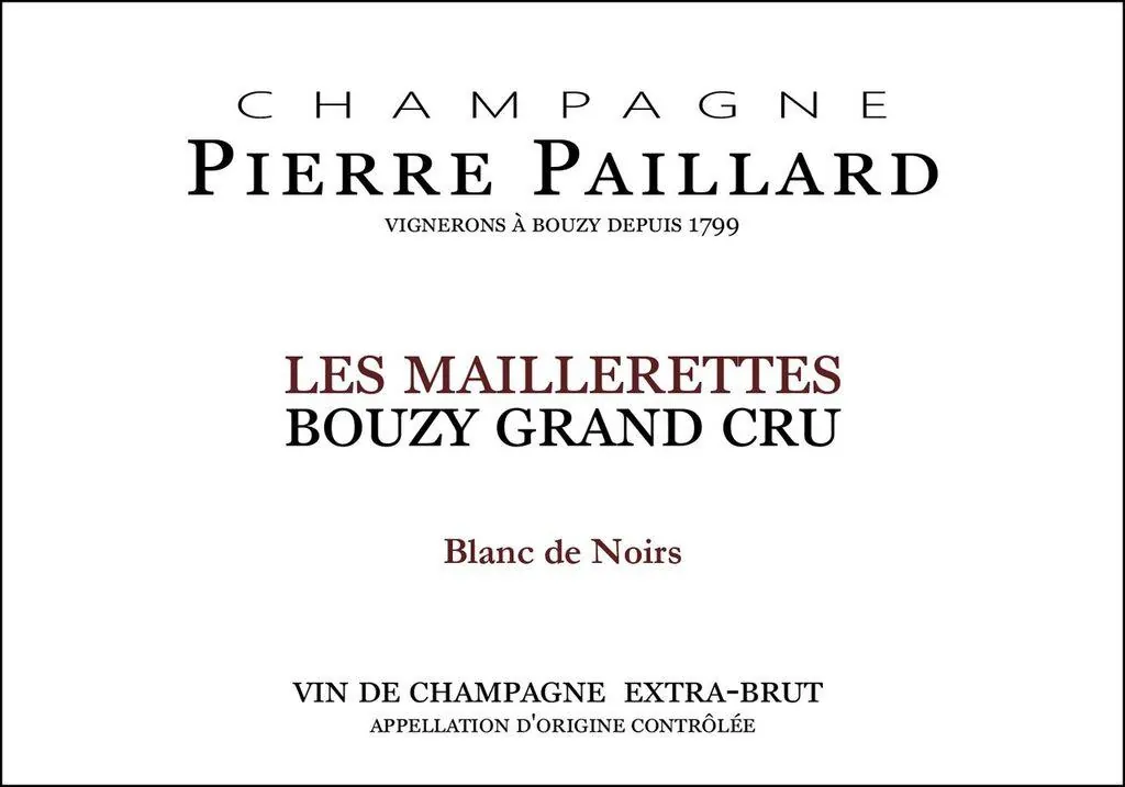 Blanc de Noirs Les Maillerettes Grand Cru Bottle