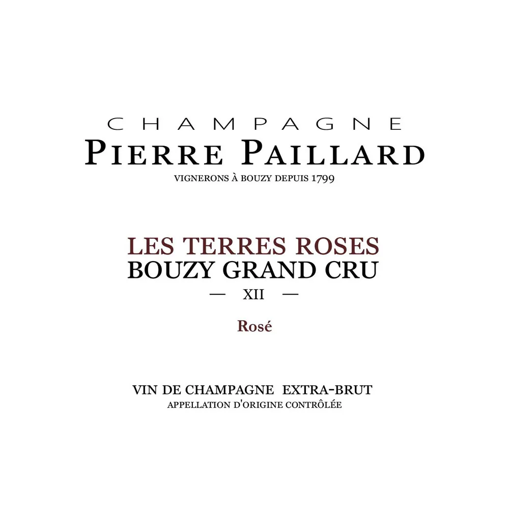 Les Terres Roses Bouzy Grand Cru Rose Bottle