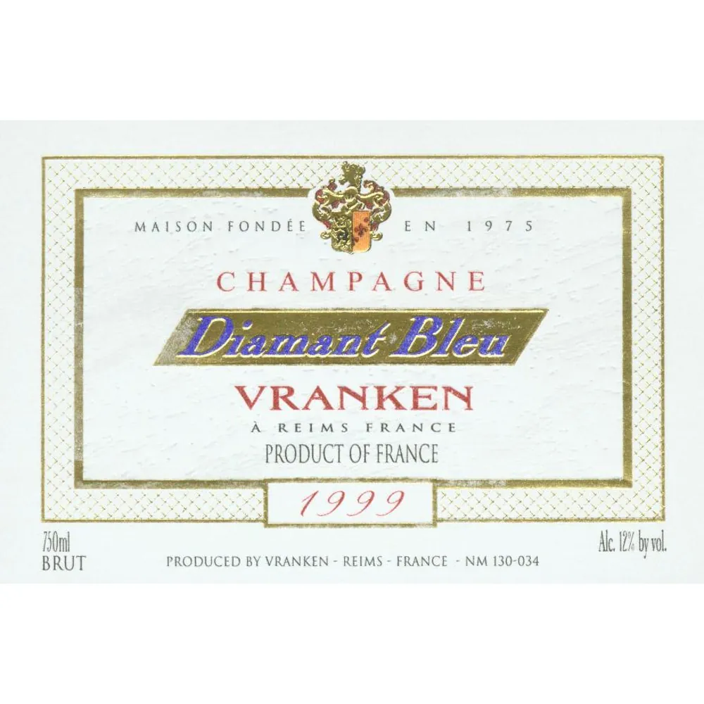 Brut Champagne Diamant Bleu Bottle