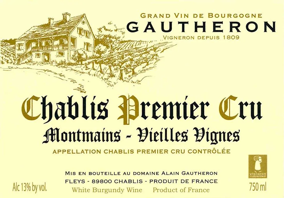 Chablis Montmains Vieilles Vignes Premier Cru Bottle