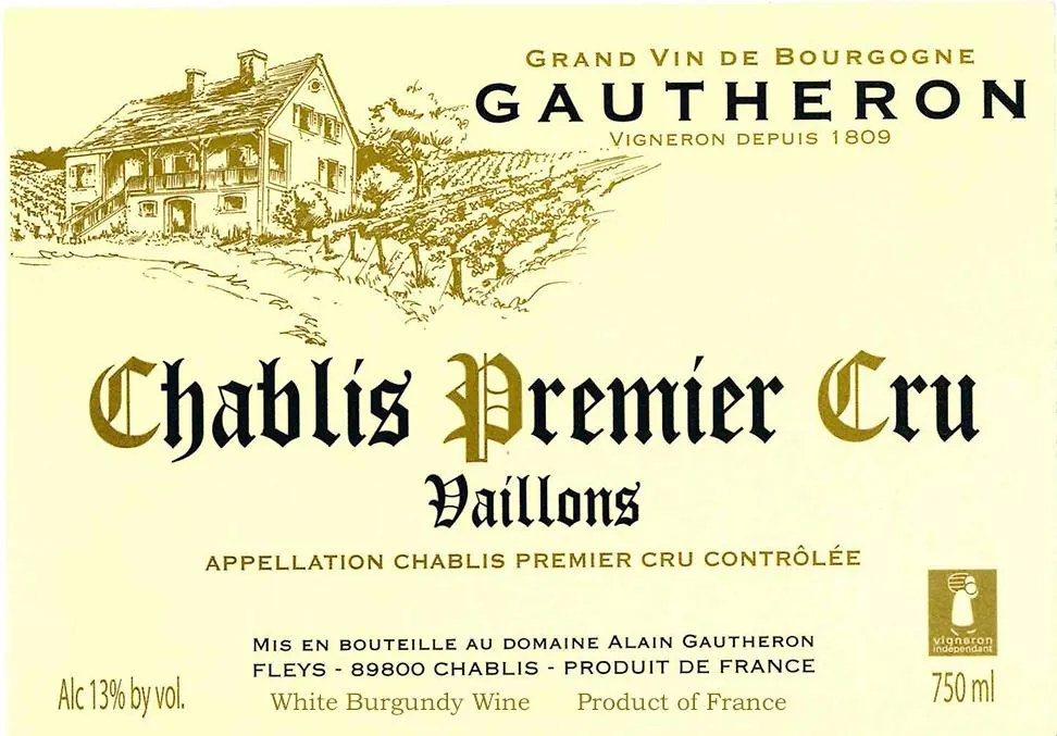 Chablis Vaillons Premier Cru Bottle