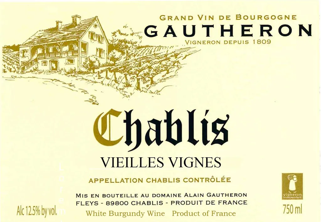 Chablis Vieilles Vignes Bottle