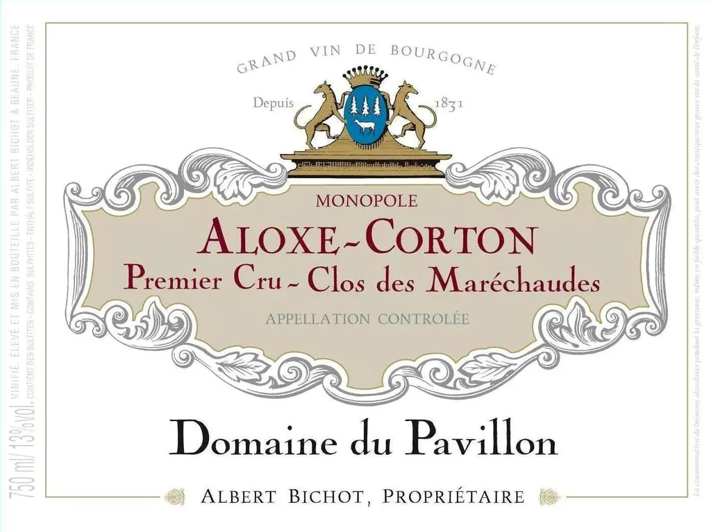 Aloxe-Corton Clos des Marechaudes Domaine du Pavillon Premier Cru Bottle