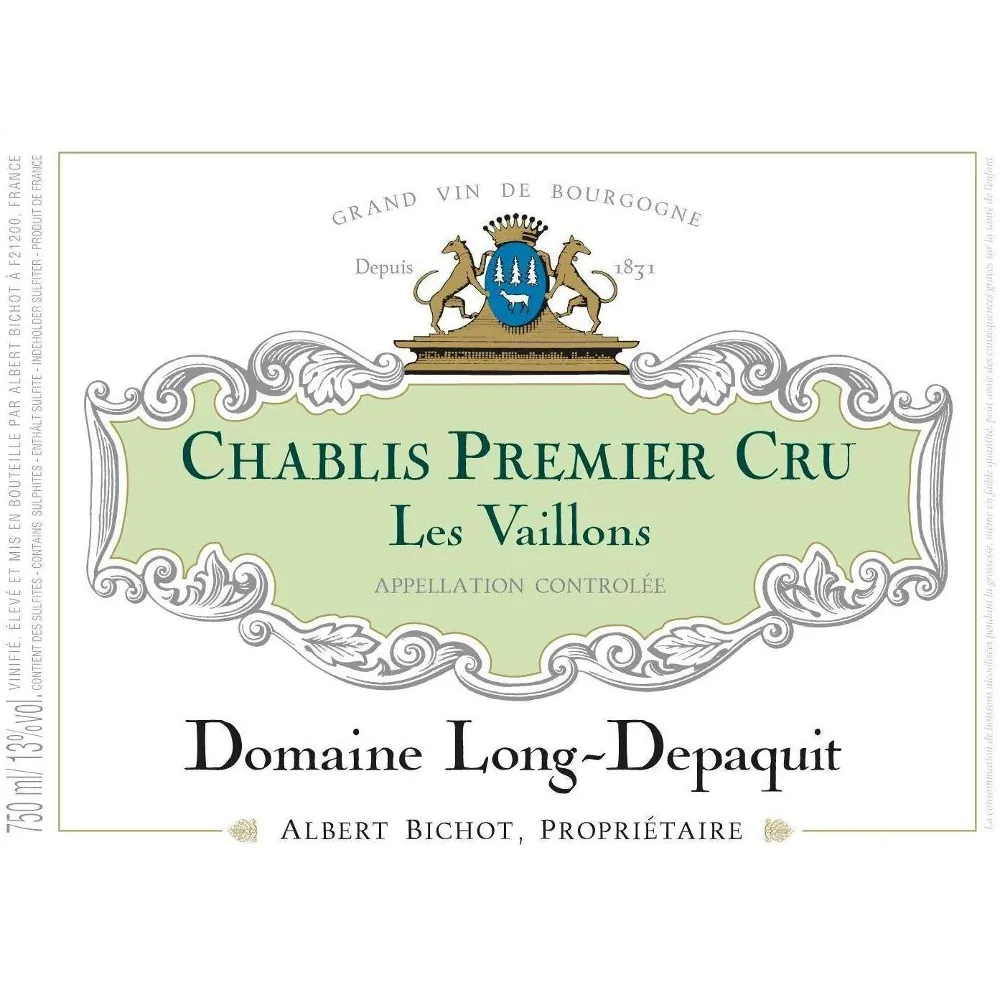 Chablis Domaine Long-Depaquit Les Vaillons Premier Cru Bottle