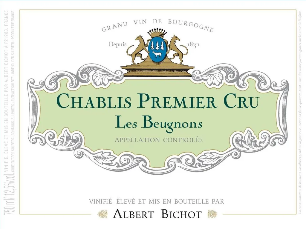 Chablis Les Beugnons Premier Cru Domaine Long-Depaquit Bottle