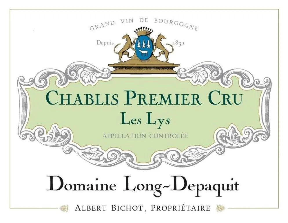 Chablis Les Lys Premier Cru Domaine Long-Depaquit Bottle