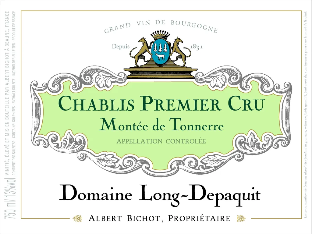 Chablis Montee de Tonnerre Premier Cru Domaine Long-Depaquit Bottle