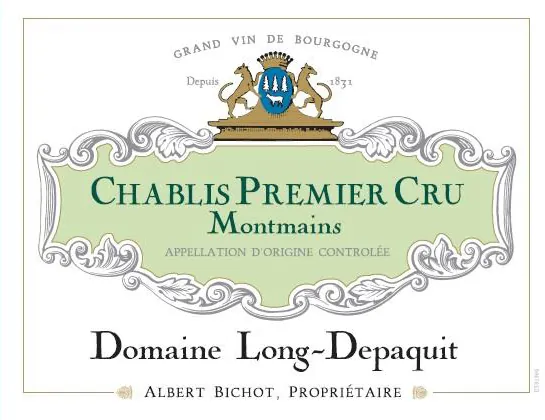 Chablis Montmains Domaine Long-Depaquit Premier Cru Bottle