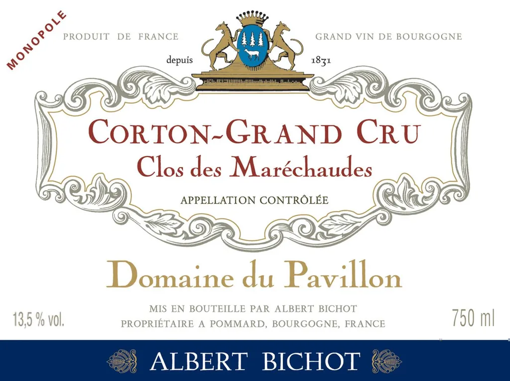 Corton Clos Des Marechaudes Grand Cru Bottle