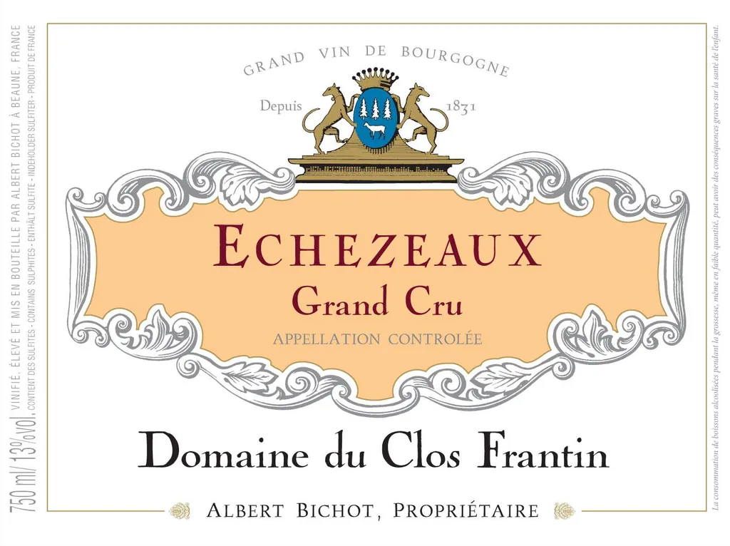 Echezeaux Domaine du Clos Frantin Grand Cru Bottle
