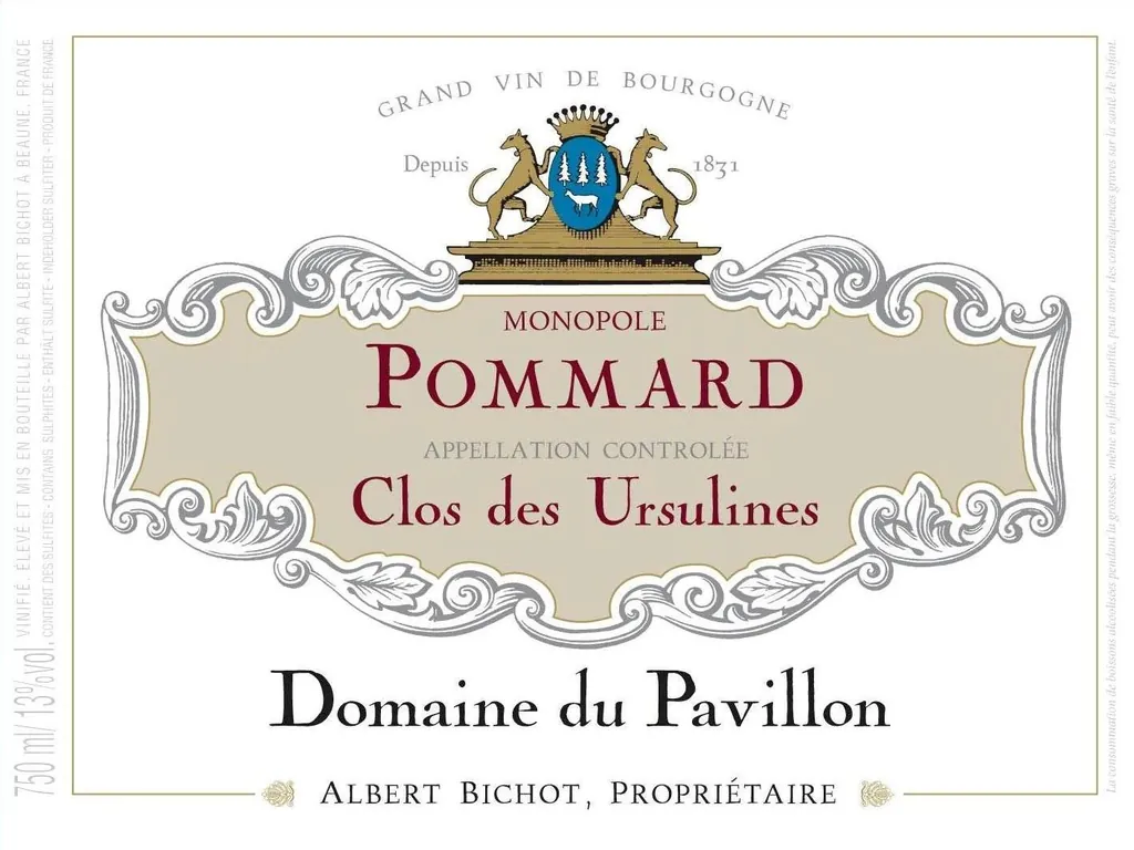 Pommard Clos des Ursulines Domaine du Pavillon Monopole Bottle