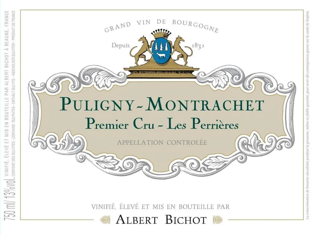 Puligny Montrachet Les Perrieres Premier Cru Bottle
