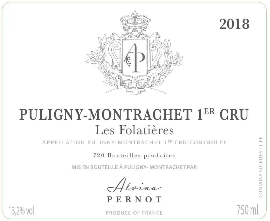 Puligny-Montrachet Folatieres Premier Cru Bottle