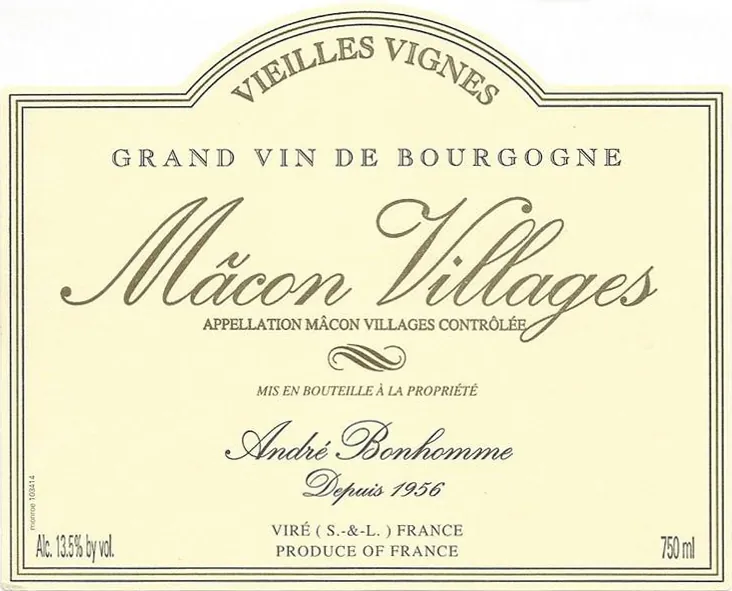 Macon Villages Vieilles Vignes Bottle