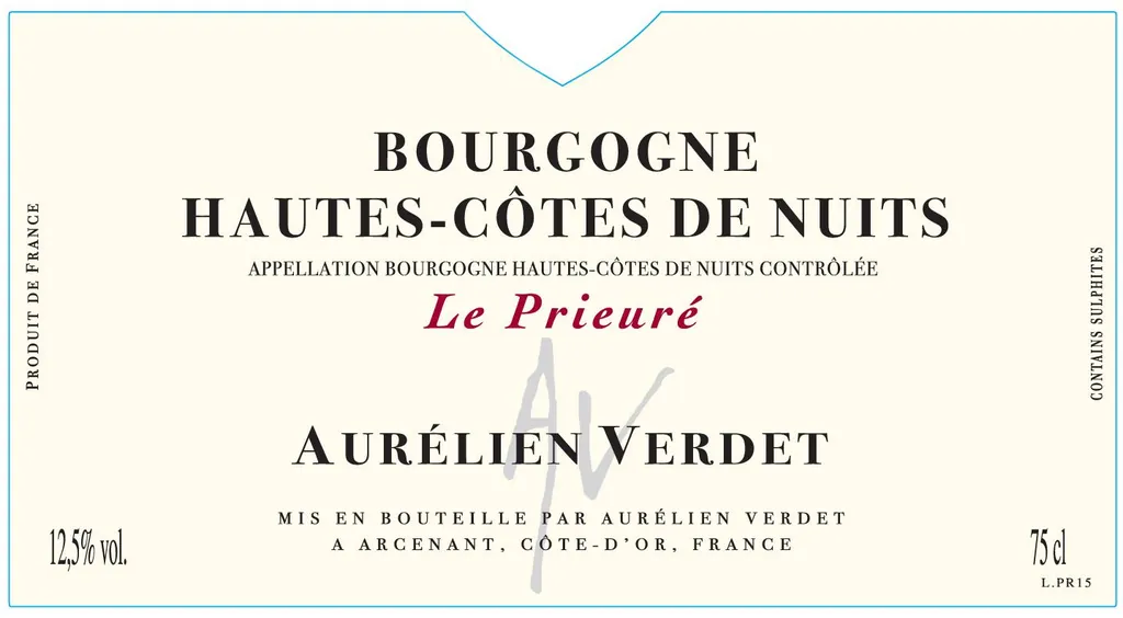 Hautes Cotes de Nuits Le Prieure Bottle