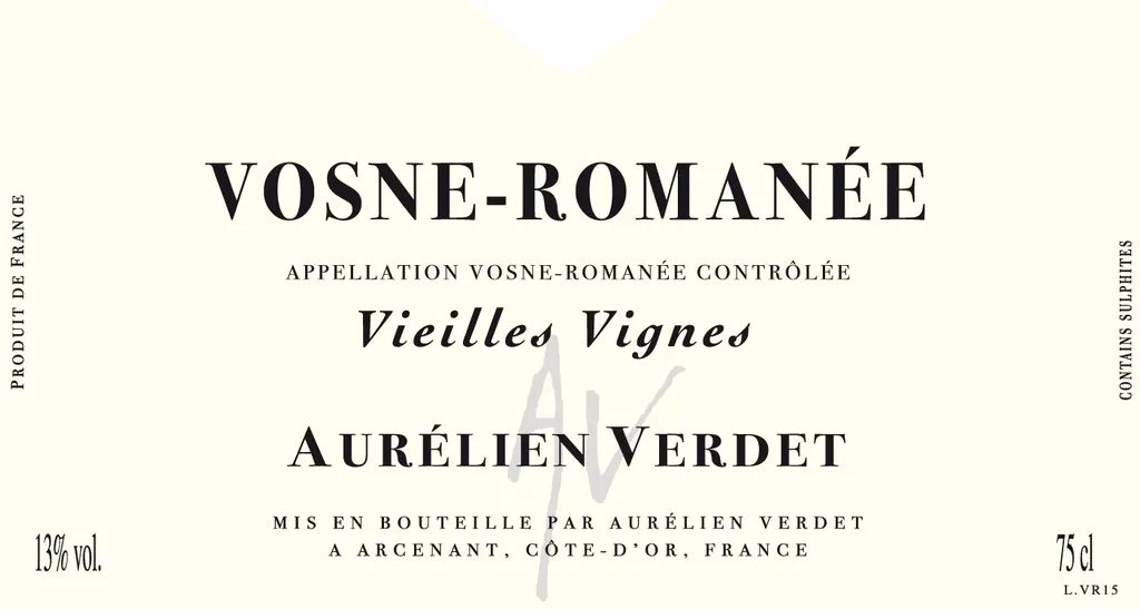 Vosne-Romanee Vieilles Vignes Bottle