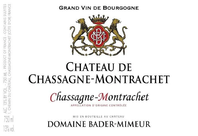 Chateau de Chassagne-Montrachet Rouge Bottle