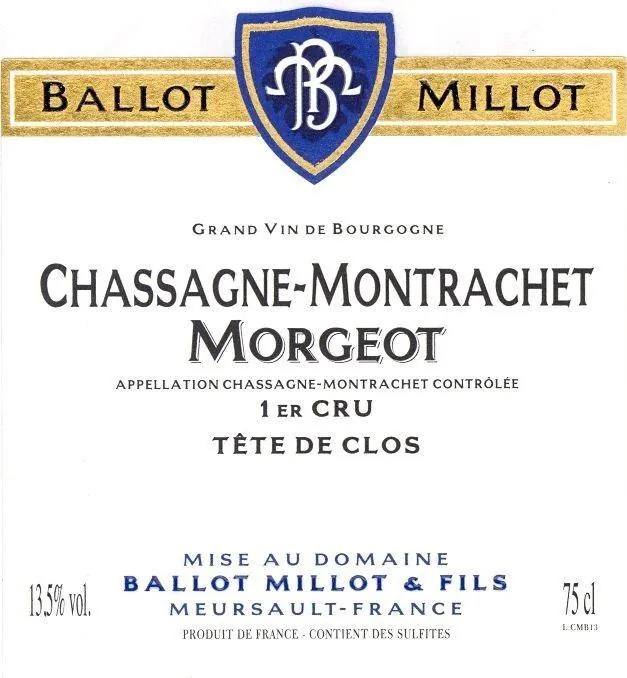 Chassagne-Montrachet Morgeot Premier Cru Tete du Clos Bottle
