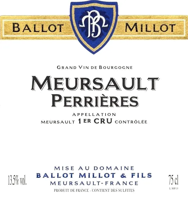 Meursault Perrieres Premier Cru Bottle