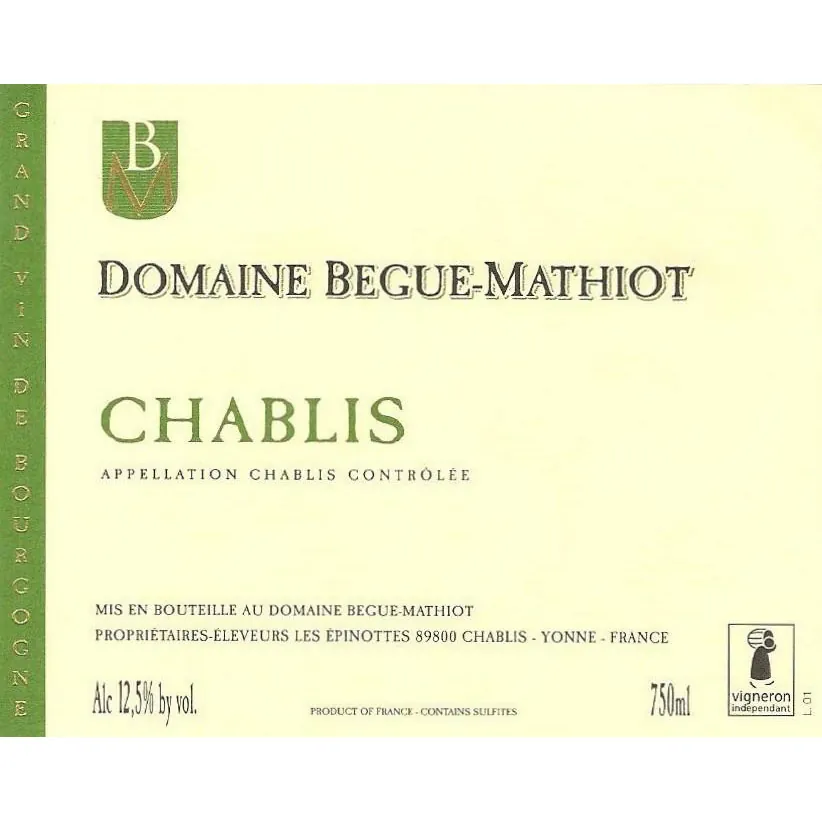 Chablis Bottle