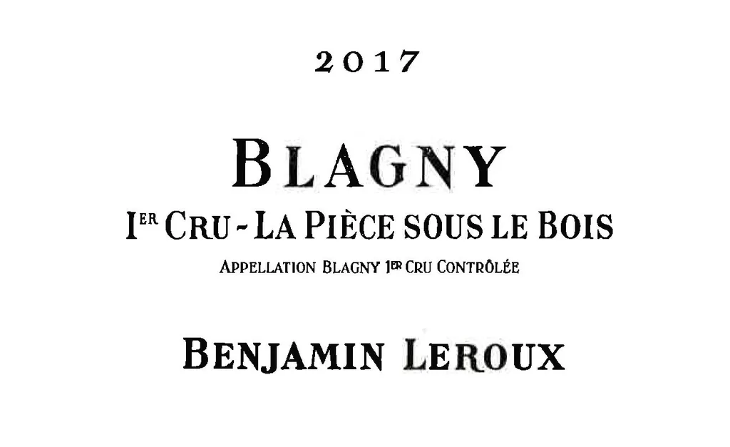 Blagny La Piece Sous le Bois Premier Cru Bottle