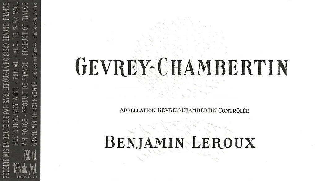 Gevrey-Chambertin Bottle