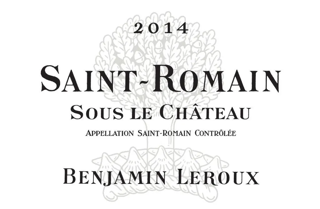 Saint-Romain Sous le Chateau Bottle