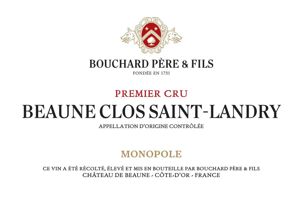 Beaune Clos St Landry Premier Cru Monopole Blanc Bottle