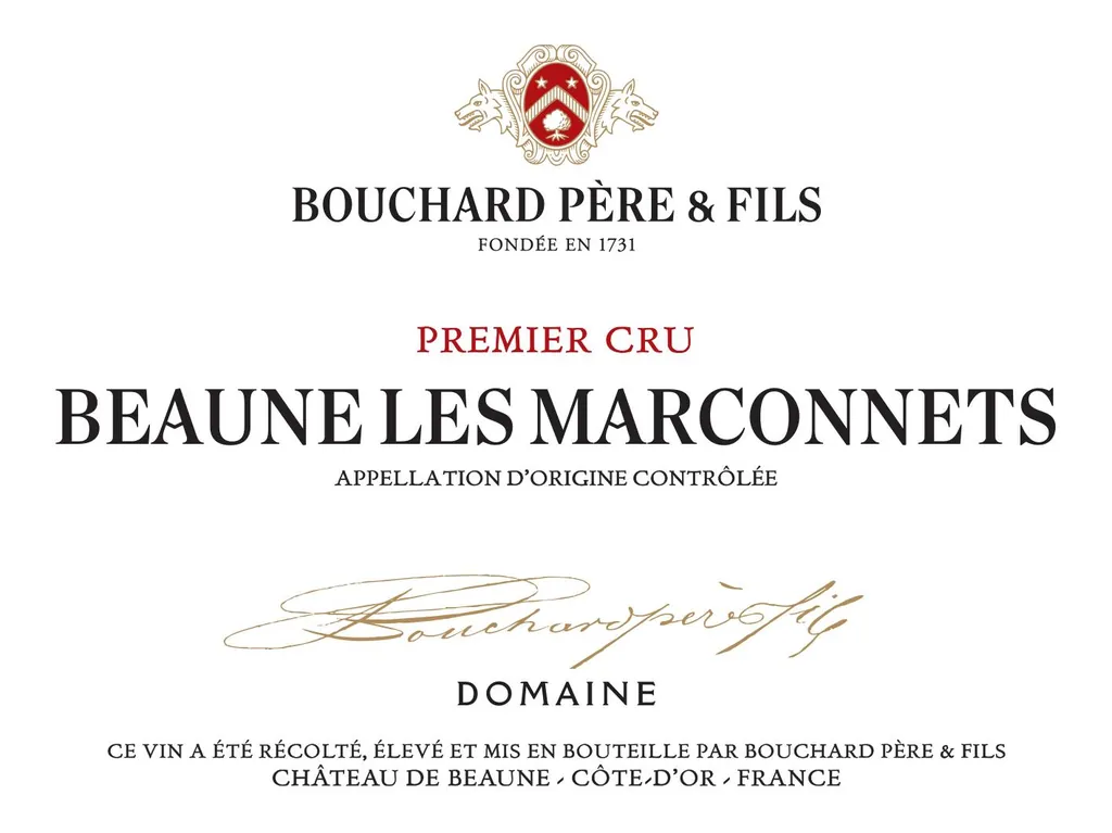Beaune Marconnets Premier Cru Bottle