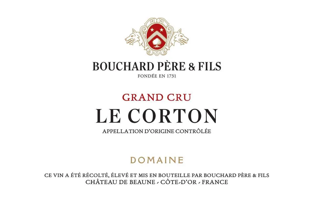 Le Corton Grand Cru Bottle