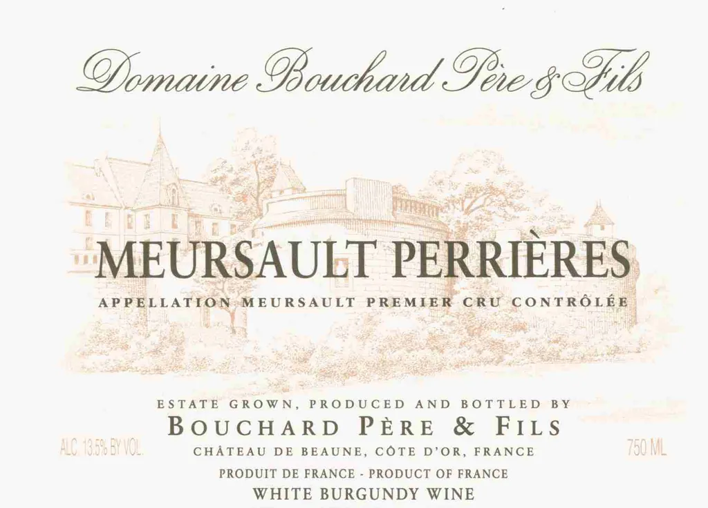 Meursault Perrieres Premier Cru Bottle
