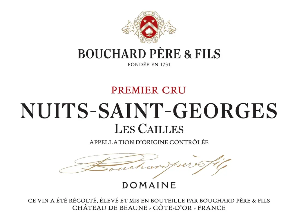 Nuits-Saint-Georges Les Cailles Premier Cru Bottle