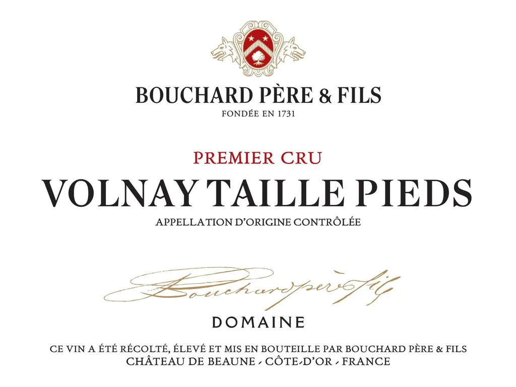 Volnay Taillepieds Premier Cru Bottle