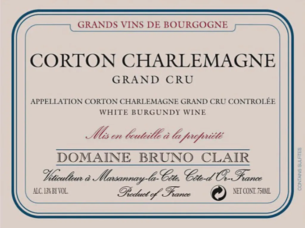 Corton-Charlemagne Grand Cru Bottle