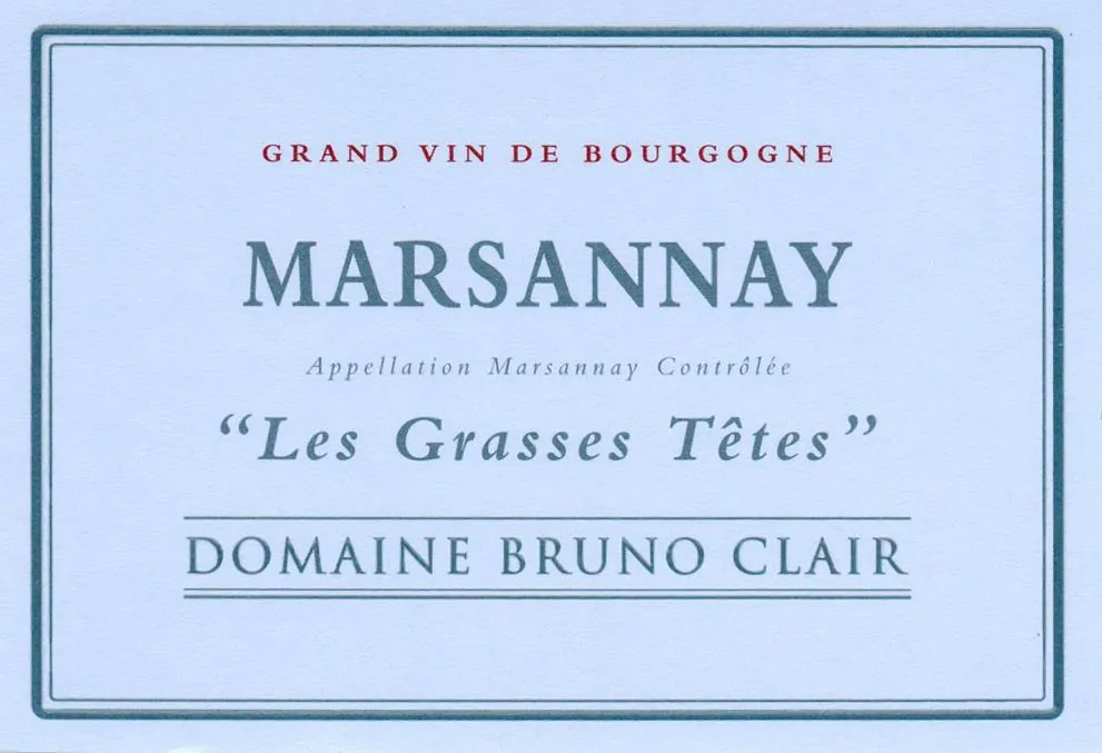 Marsannay Les Grasses Tetes Bottle