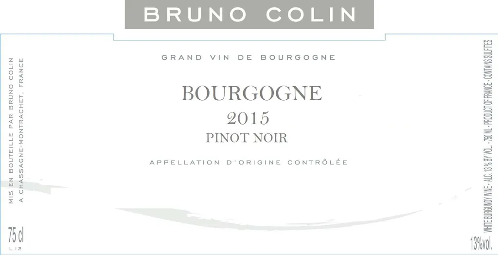 Bourgogne Pinot Noir Bottle