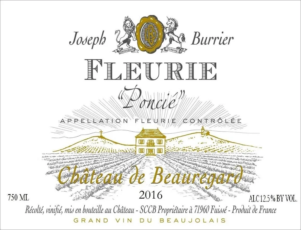 Fleurie Poncie Bottle