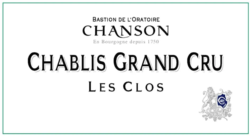 Chablis Les Clos Grand Cru Bottle