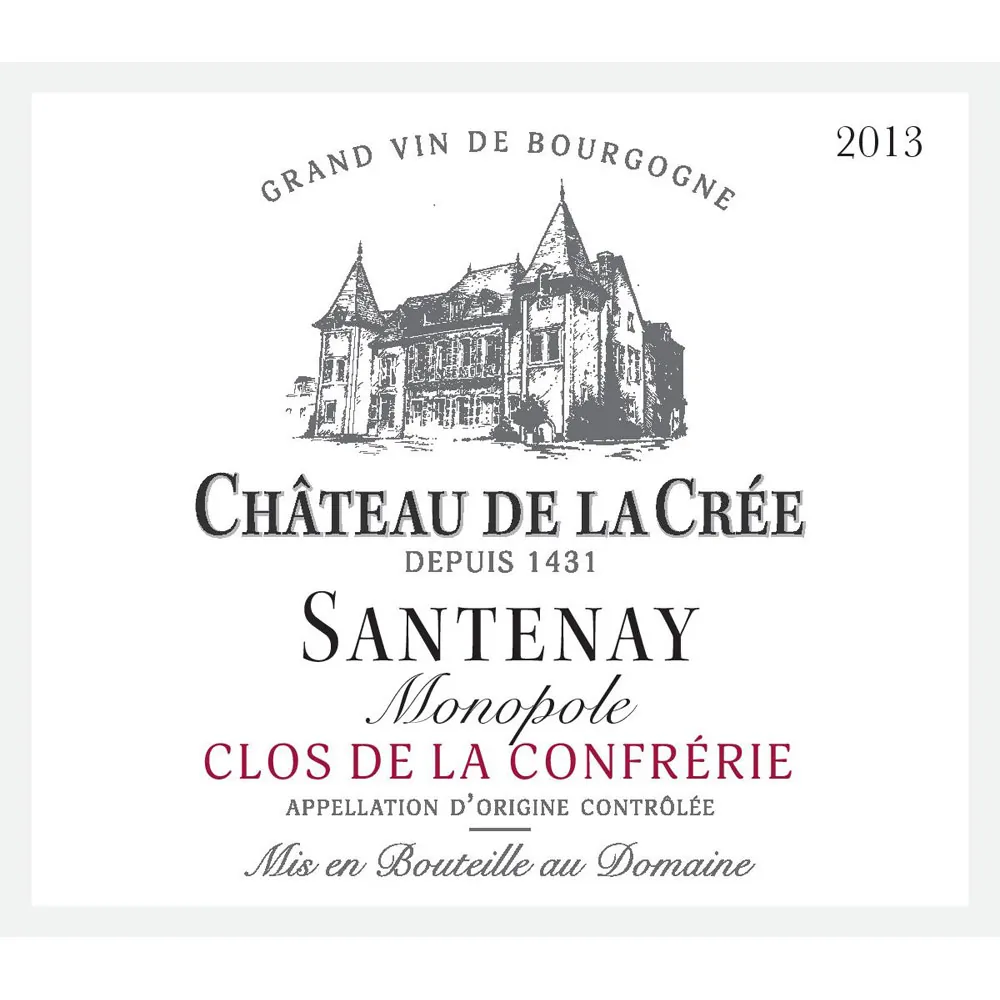 Santenay Clos de la Confrerie Monopole Bottle