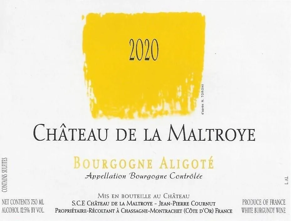 Bourgogne Aligote Bottle