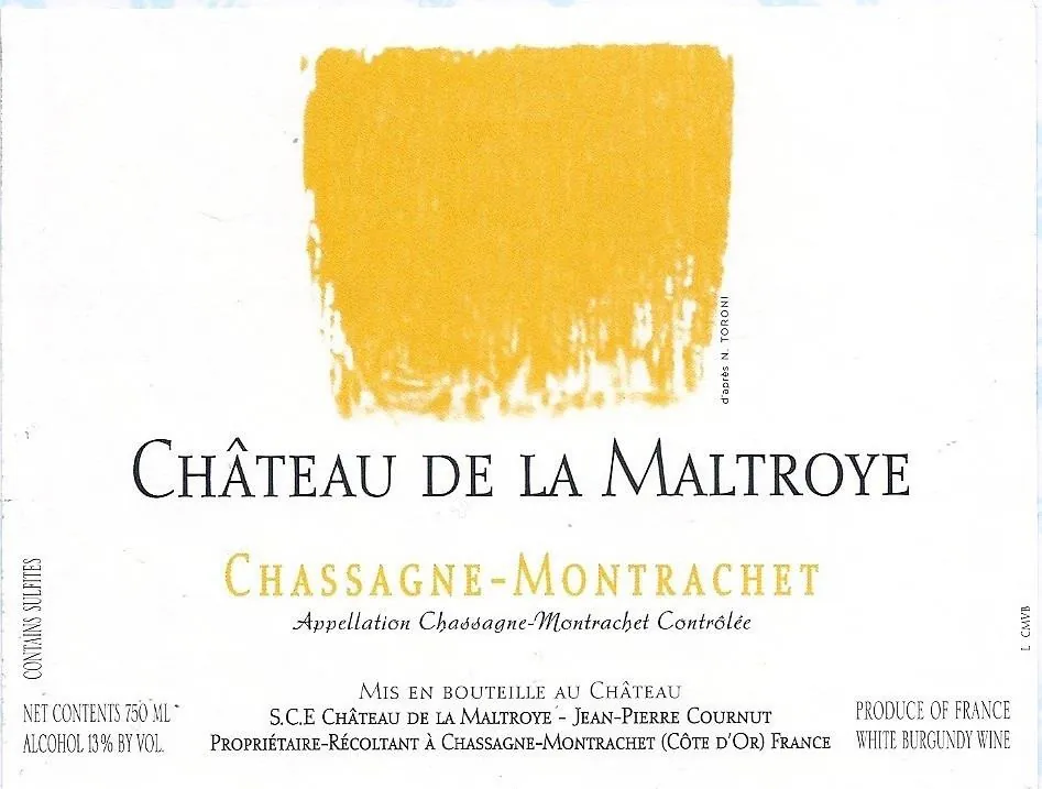 Chassagne-Montrachet Blanc Bottle