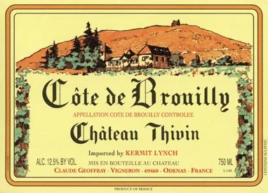 Cote de Brouilly Bottle