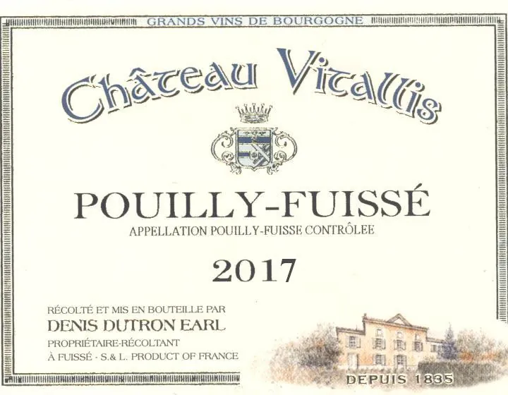 Pouilly-Fuisse Bottle