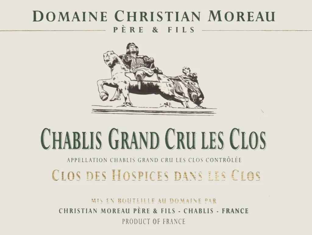 Chablis Les Clos Grand Cru Clos des Hospices Bottle